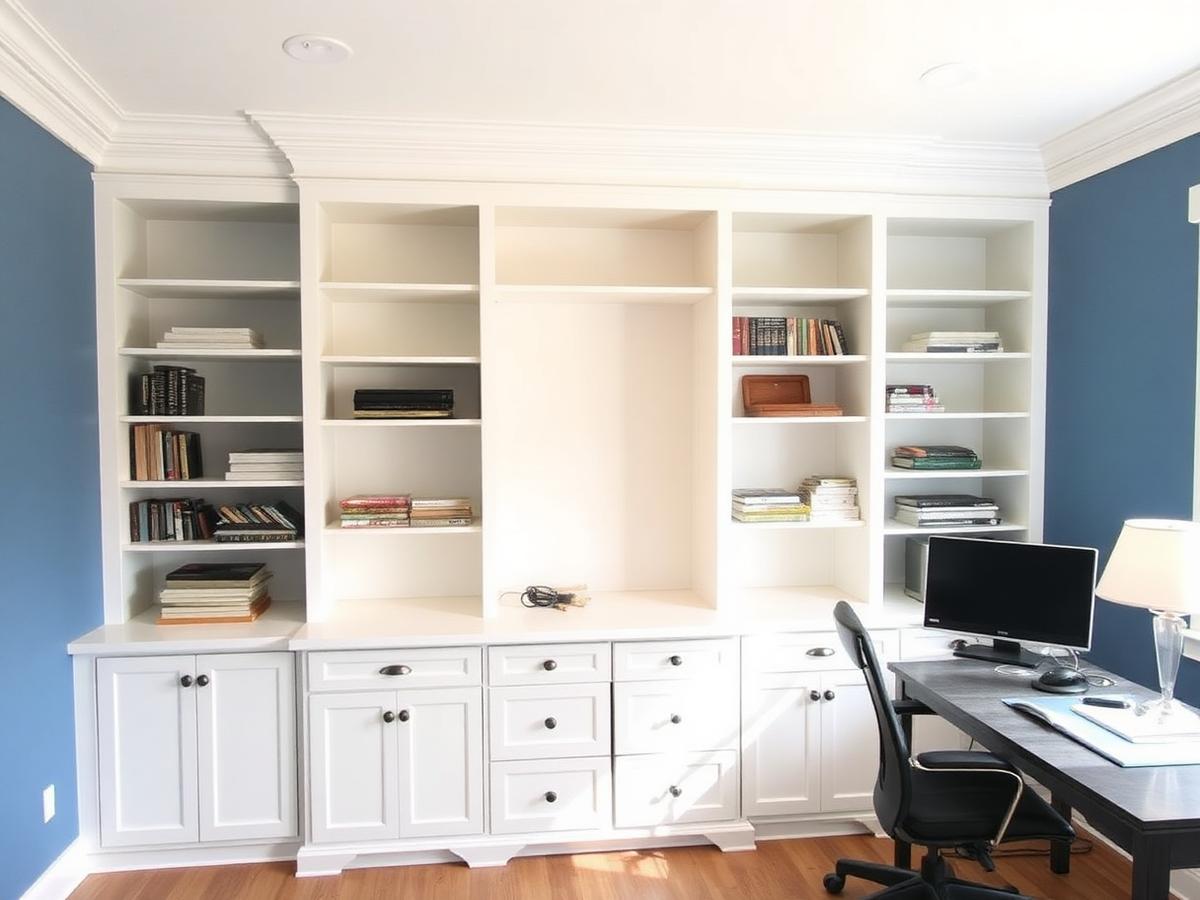Custom Built-In Home Office in Arlington, TX
